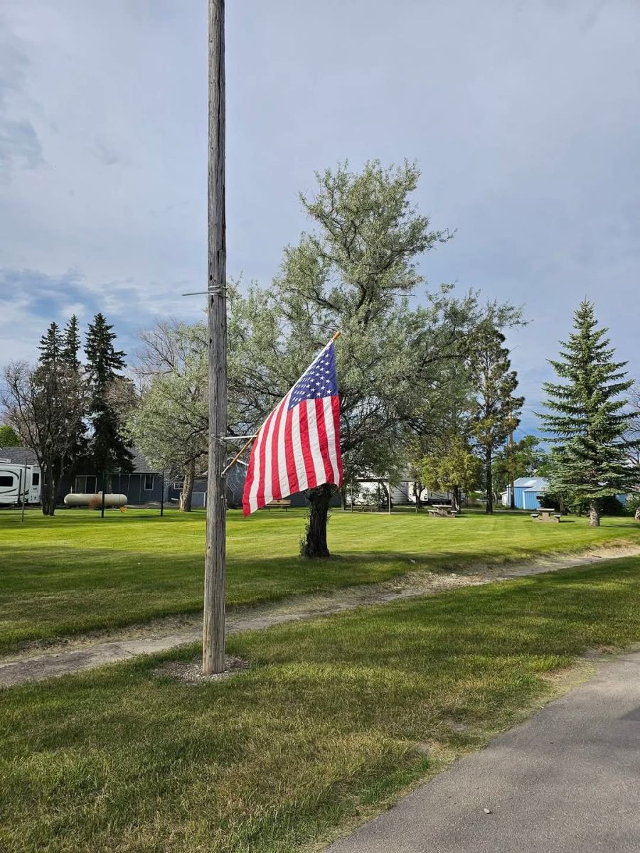 Flag at Robinson Park